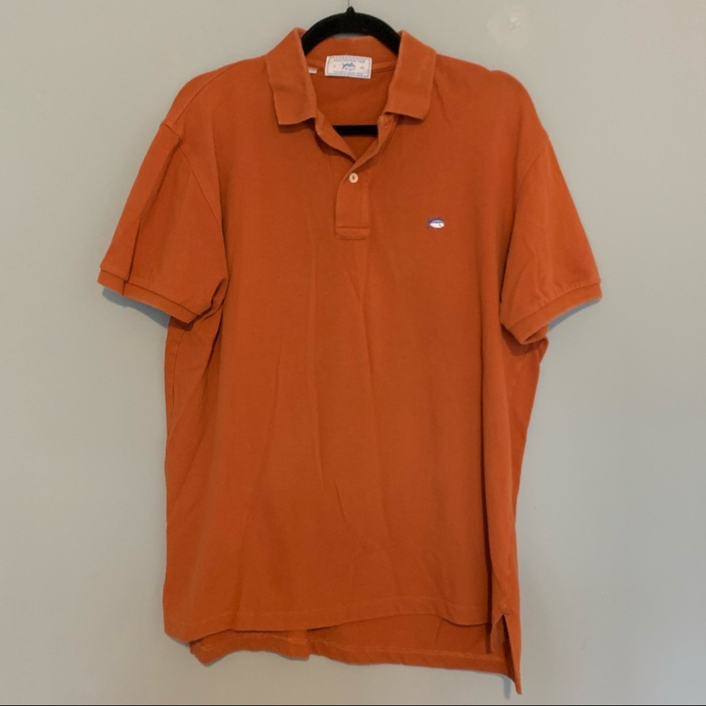 2/$22 ✨ Southern Tide skipjack burnt orange polo 🐟